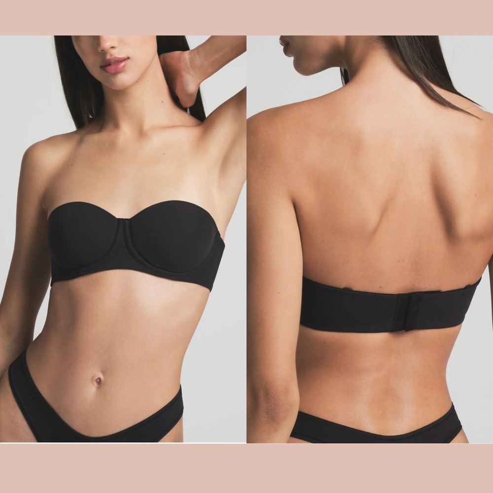NEW‎ $54 Skims [ 36C ] Fits Everybody Strapless Bra in Black  #T2057